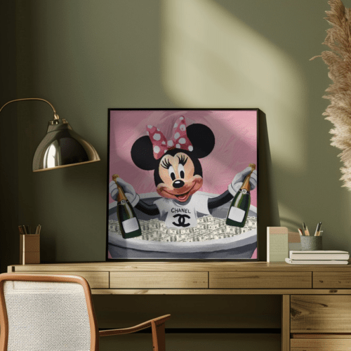 Minnie Money Chanel 50x50cm