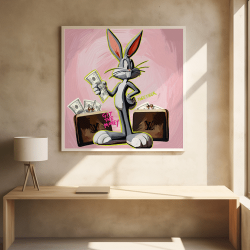 Toma el dinero 50x50cm