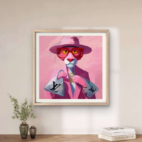 Pantera y LV - 80x80cm