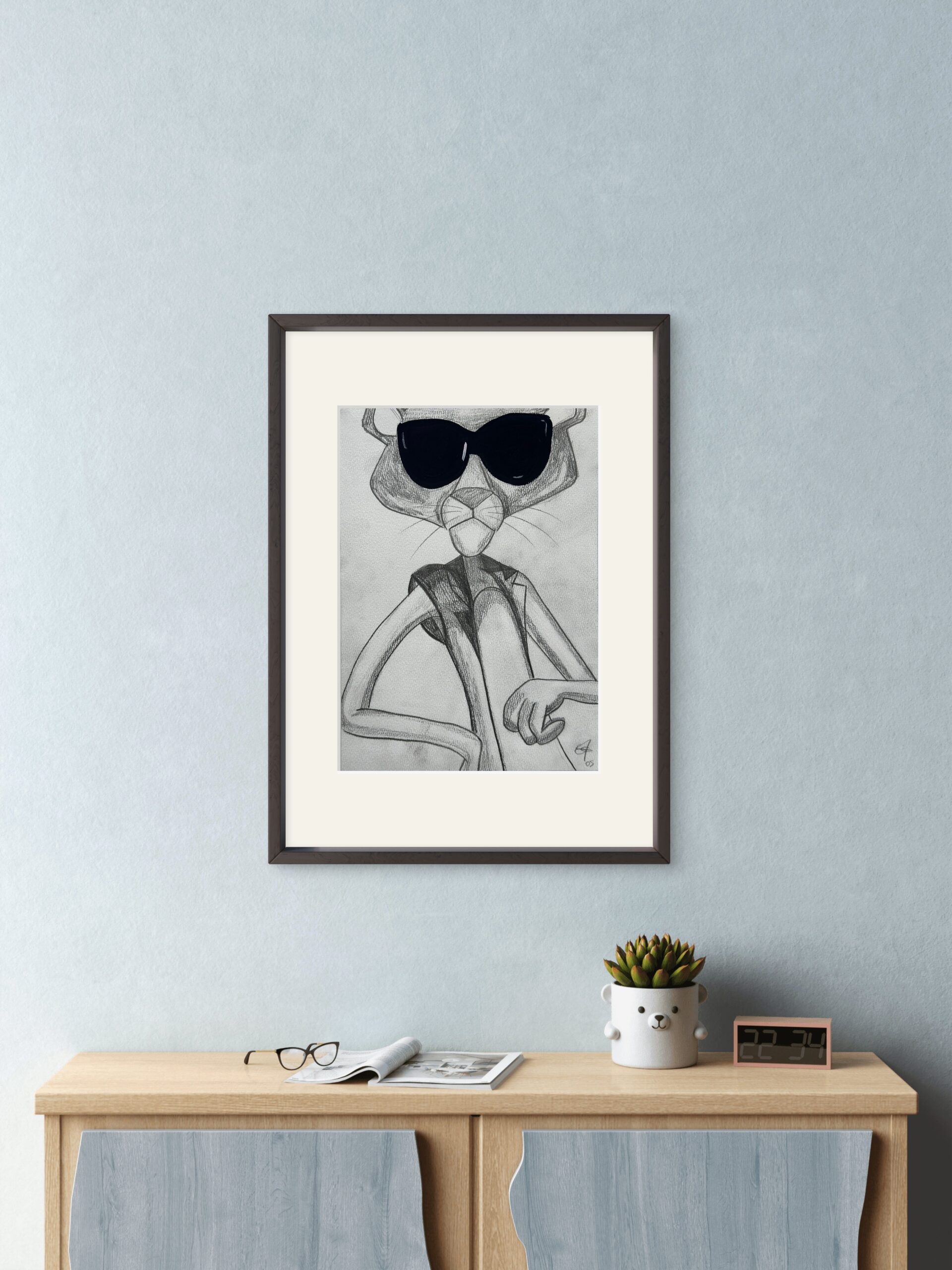 PANTERA 2 – Grafito 40X30 MEDIDA TOTAL