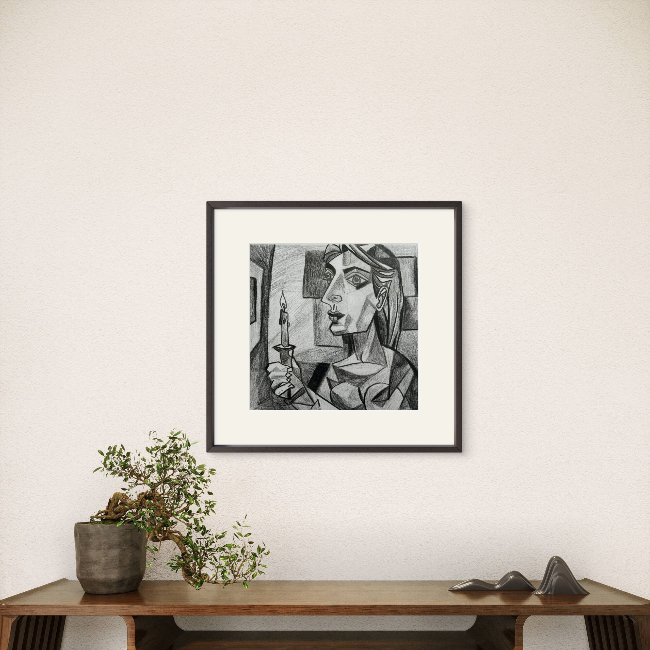 Apagón – Grafito 28X28CM MEDIDA TOTAL