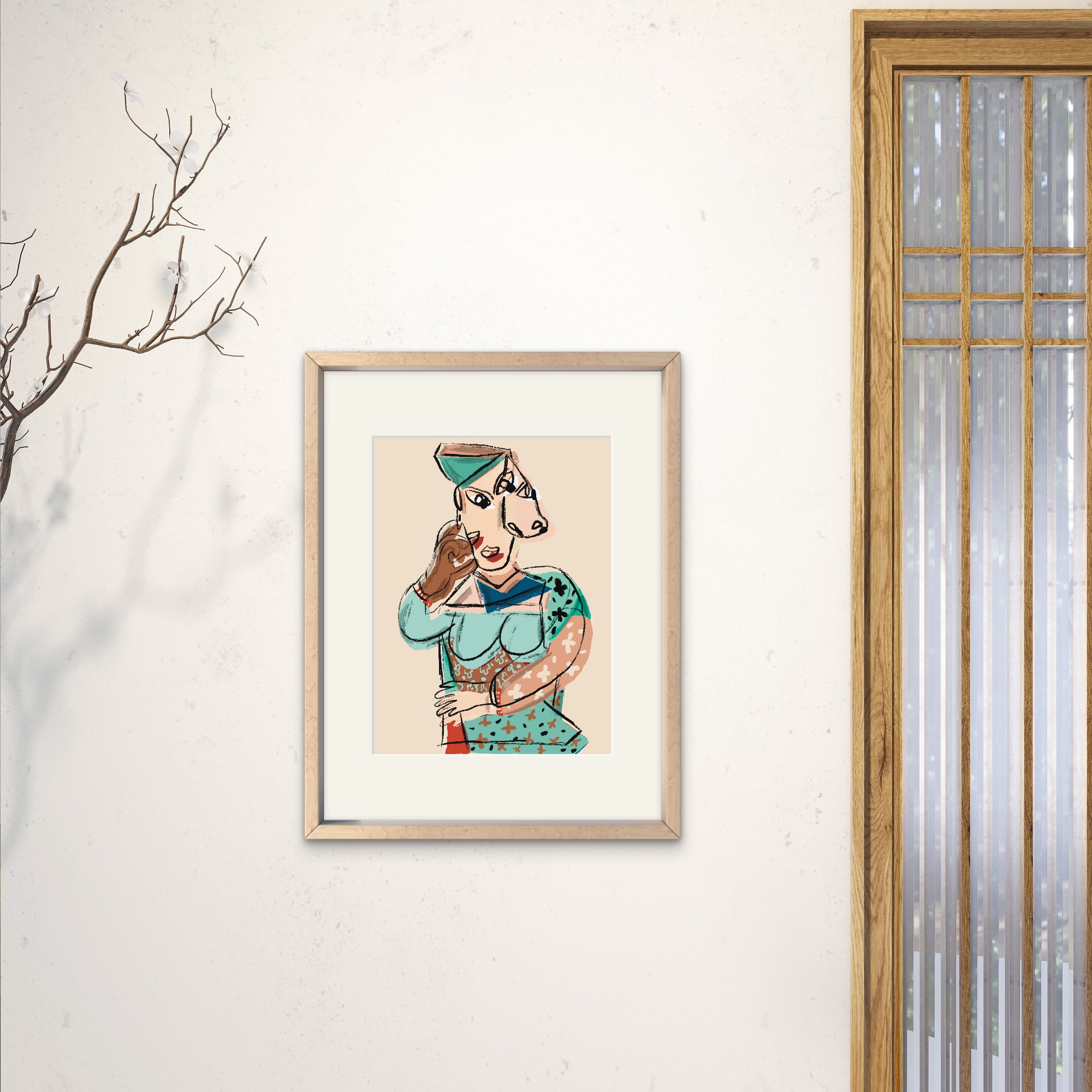 Osa- 60x47cm medida total – Reproducción Gráfica