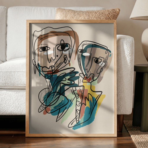 Mi fiel amiga LA SOLEDAD - 40X50cm medida total - Reproducción Gráfica