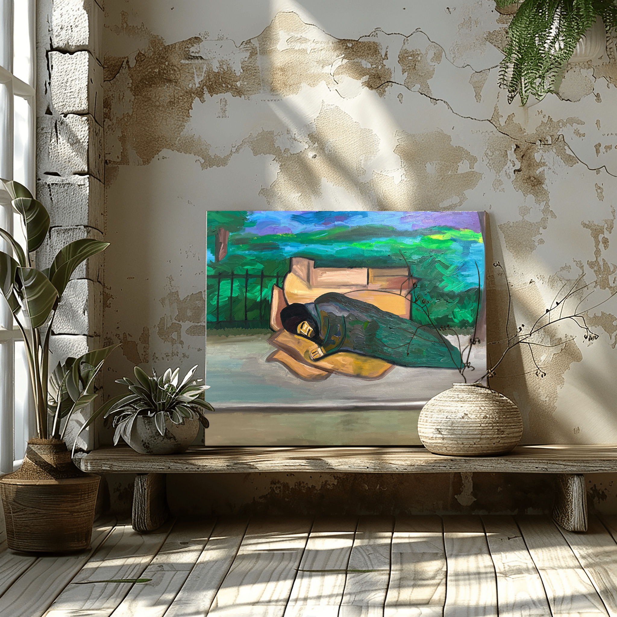 La Espera 75x60cm -Óleo sobre lienzo