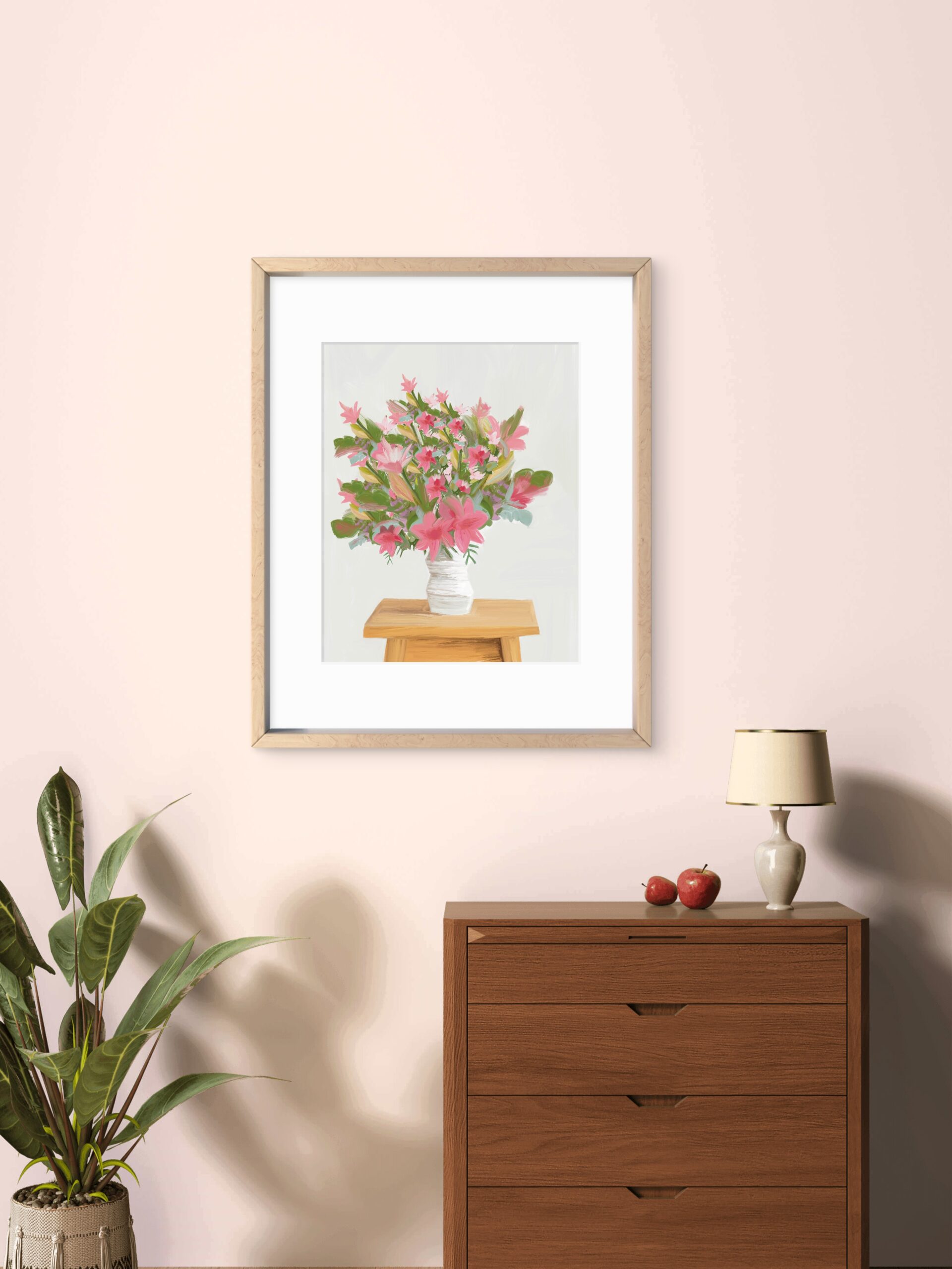 Jarrón B- 60X47CM medida total – Reproducción Gráfica