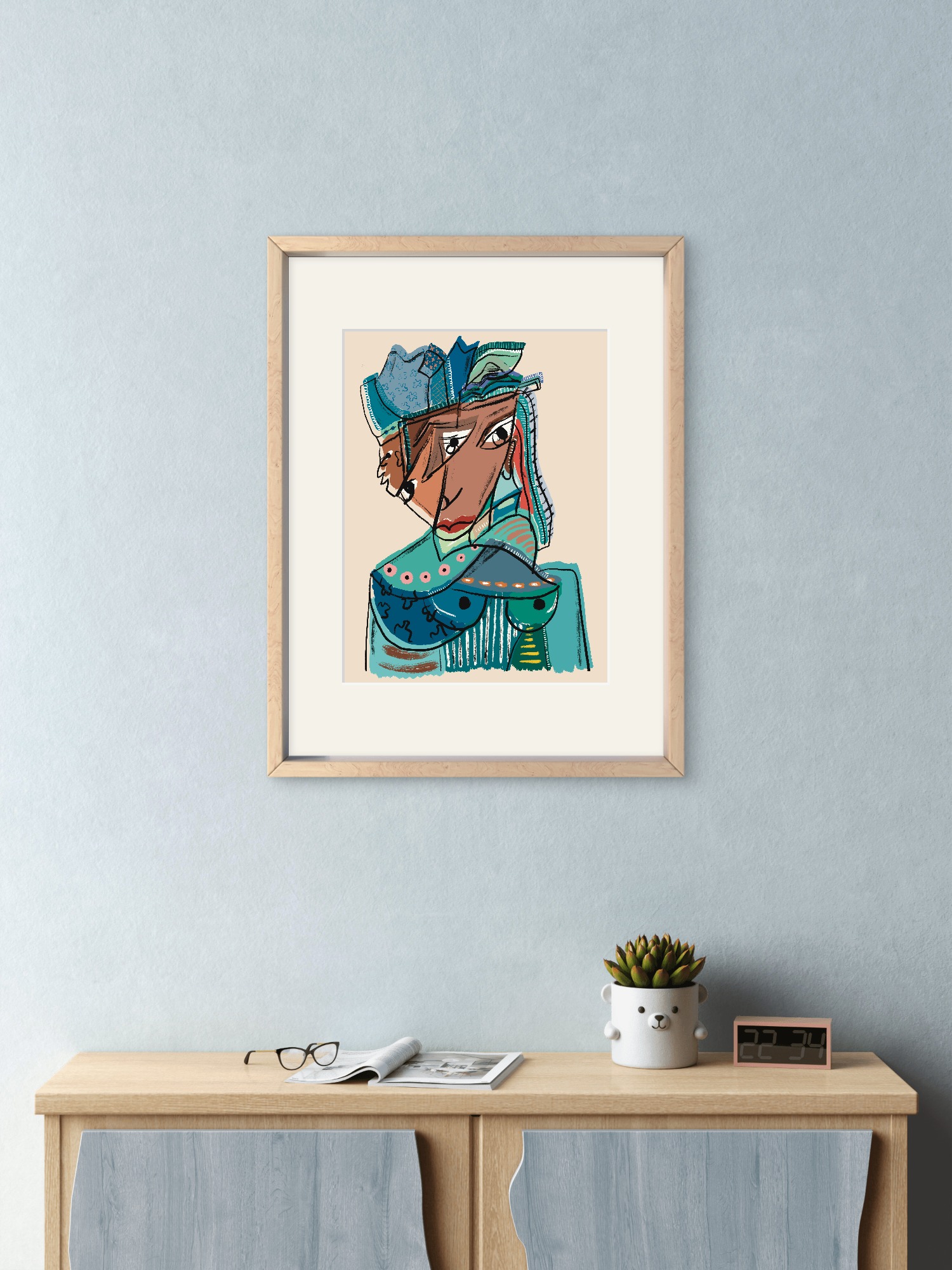 Rey – 60x47cm medida total – Reproducción Gráfica