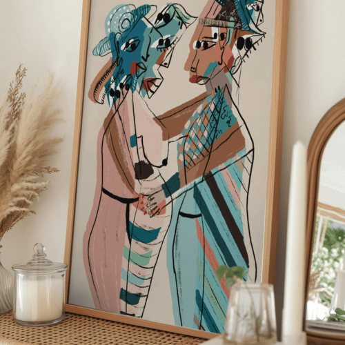 Nuestra ultima noche -40X50cm medida total - Reproducción Gráfica