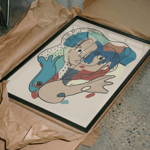 Reini - 40X50CM medida total - Reproducción Gráfica