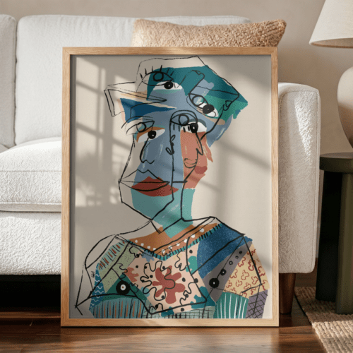 Señora- 40X50CM medida total - Reproducción Gráfica