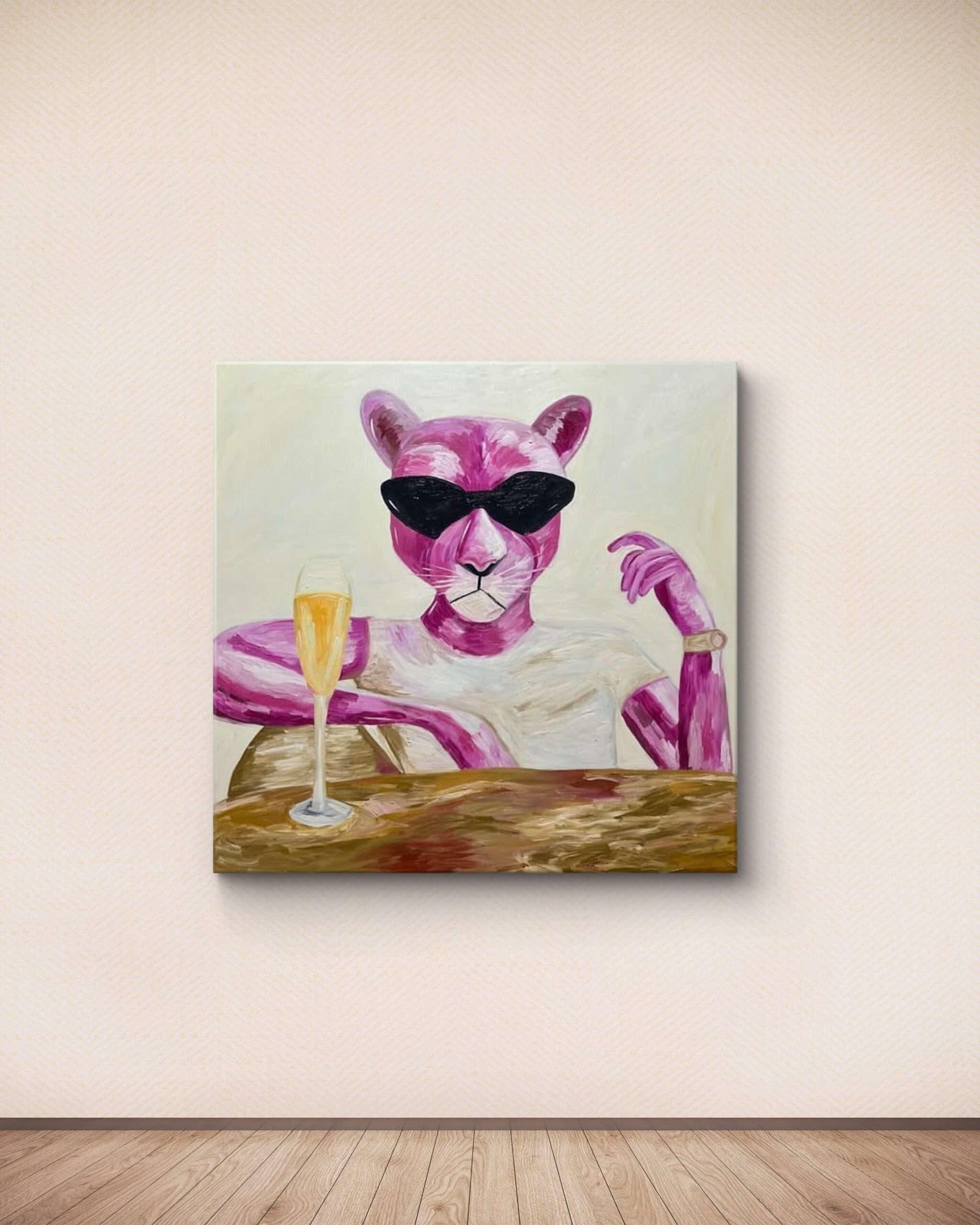 PANTERA Y COP 100X100CM