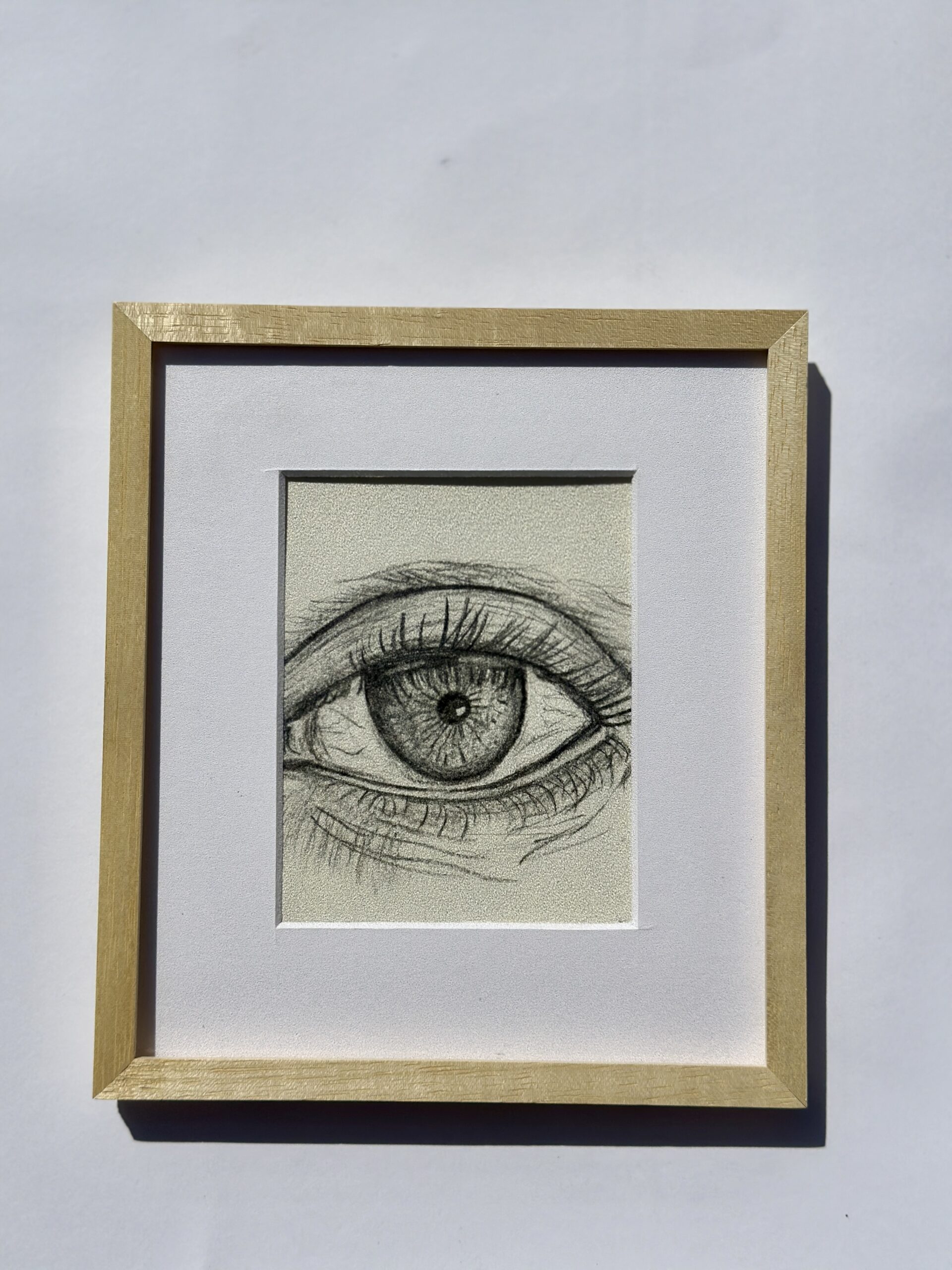 Ojo 2- Grafito 13 x 10.5cm- MEDIDA TOTAL