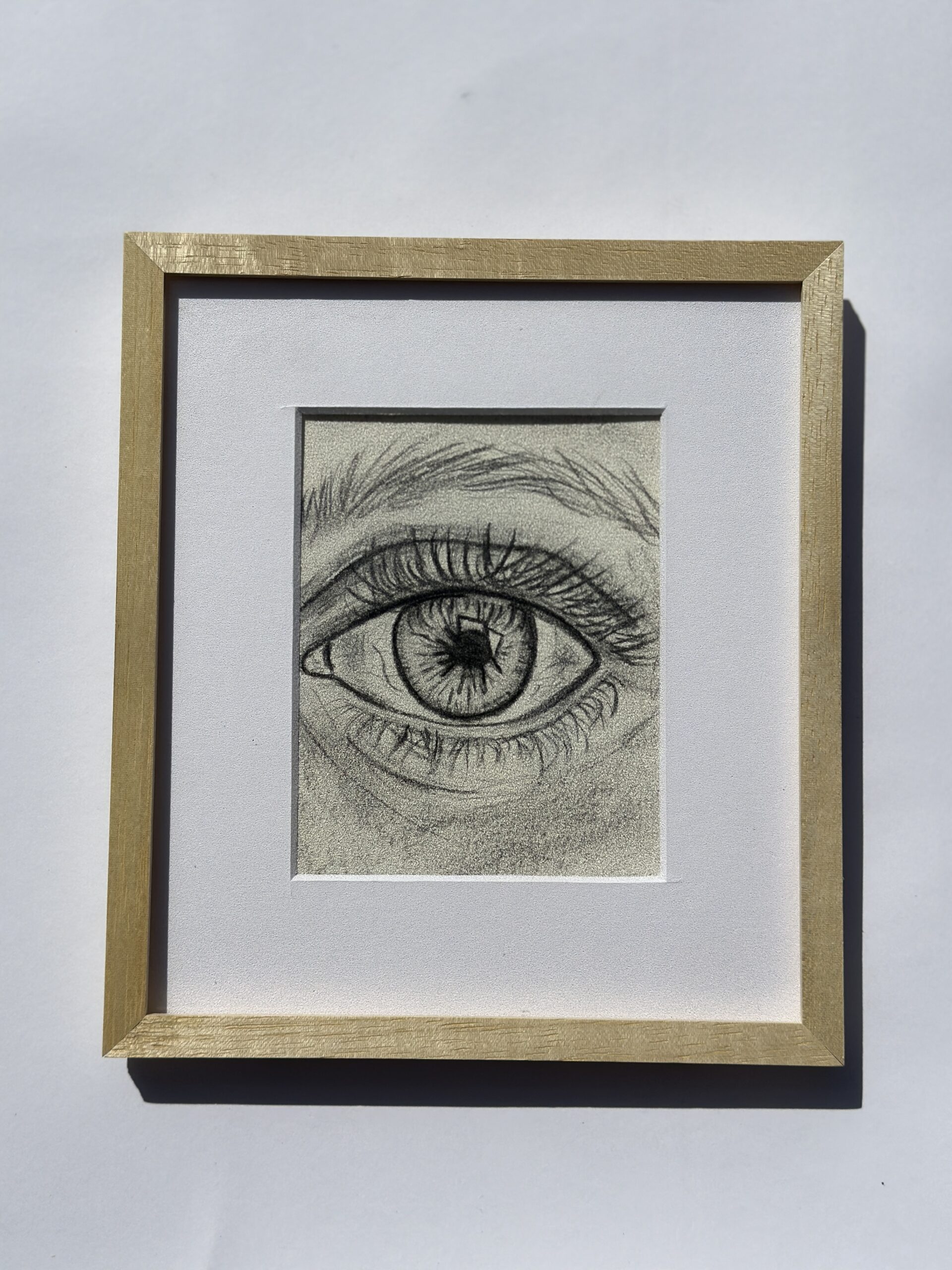 Ojo 1- Grafito 13 x 10.5cm- MEDIDA TOTAL