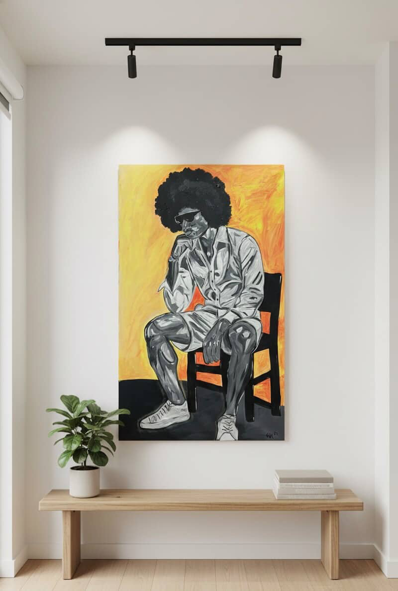 FUEGO · 160× 90 cm · Óleo sobre lienzo