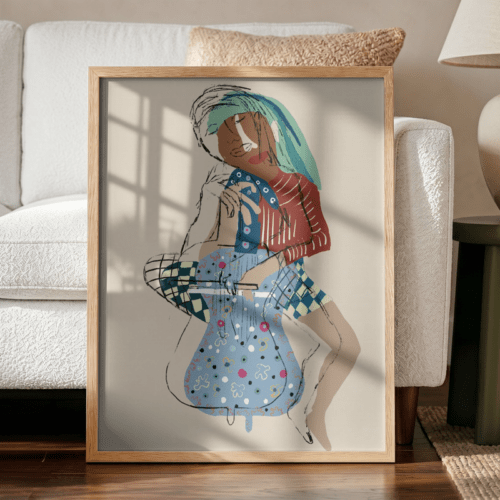 guit- 40x50cm medida total - Reproducción Gráfica