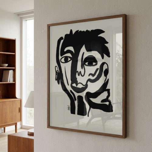 ANSIEDAD - 40X50cm ·  Lámina está impresa en papel