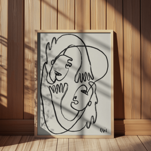 LIN ART  00- 40X50cm ·  Lámina está impresa en papel