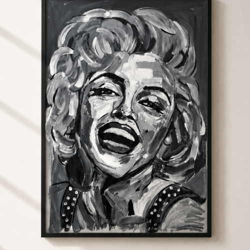 Marilyn Monroe  · Acrílico leo sobre lienzo