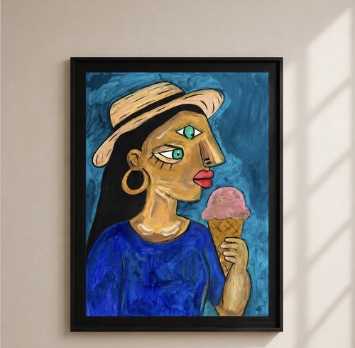 RETARATO EN DOS TIEMPOS - 40x30cm- Óleo sobre papel