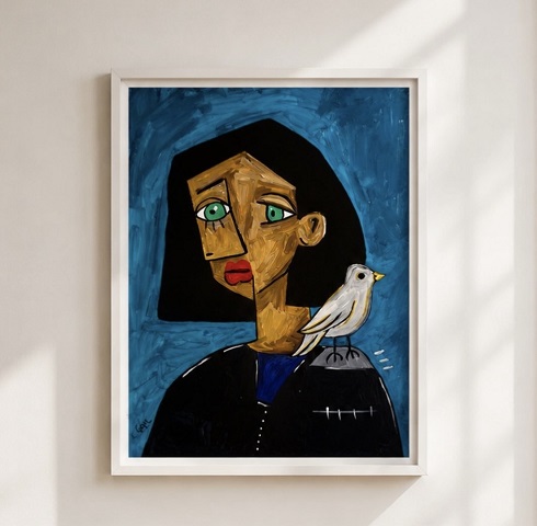 EL ORIGEN DEL TRAZO- 40x30cm- Óleo sobre papel